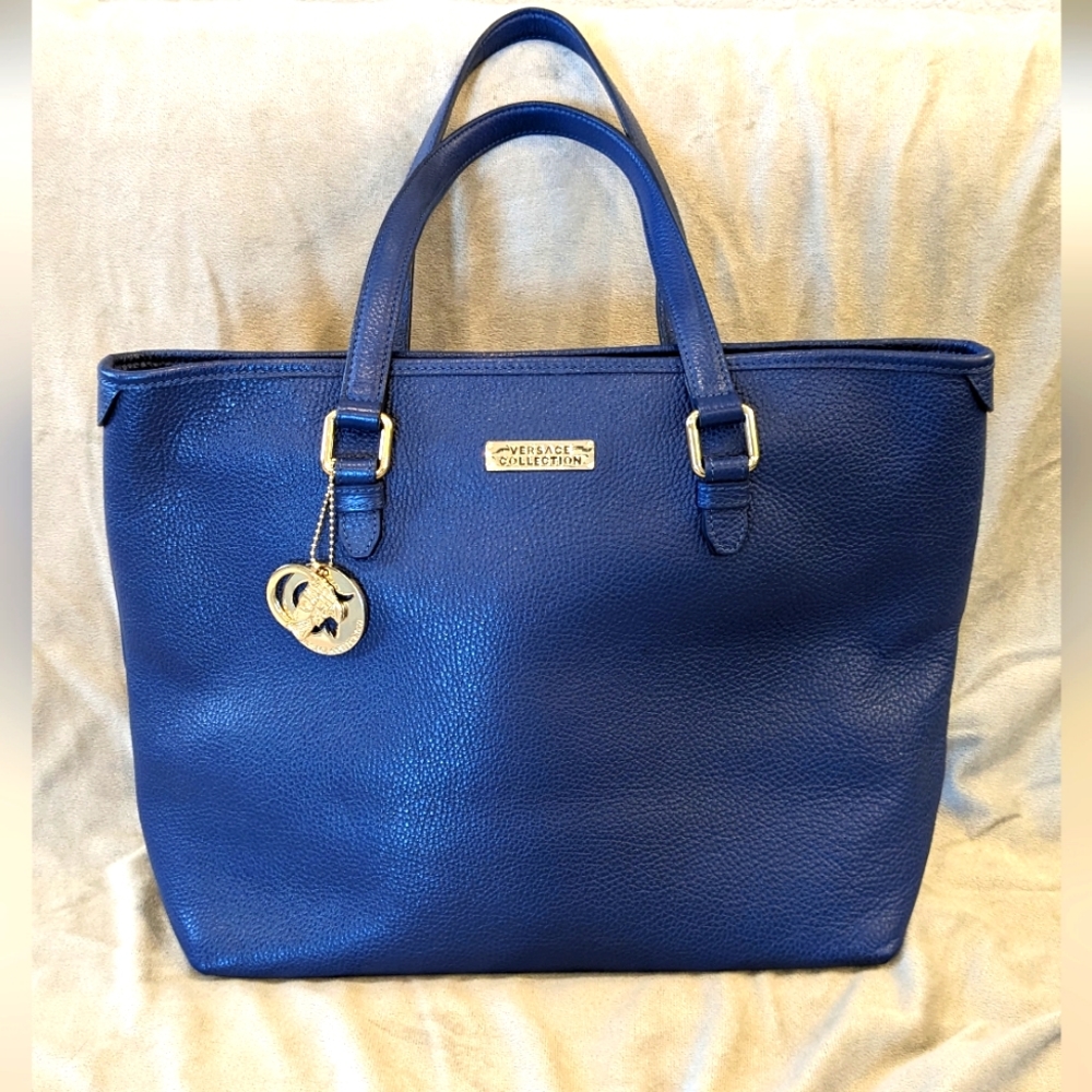 Versace Collection Leather Tote